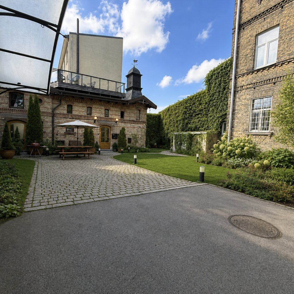 Renovated cupola courtyard, proposed